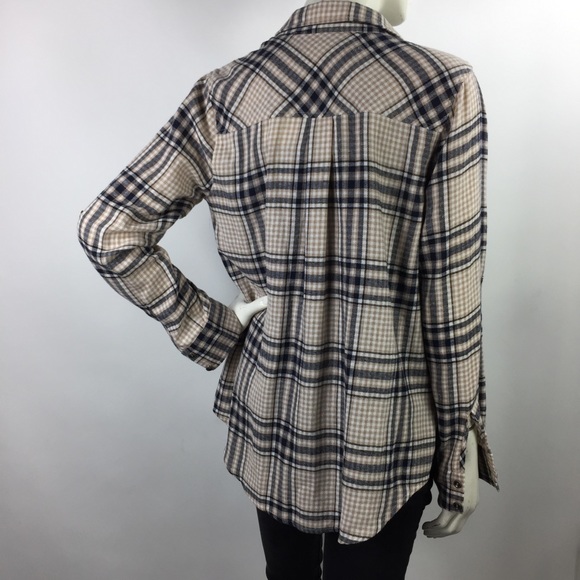 Doe & Rae Plaid Button Up Top Size S - Picture 11 of 16